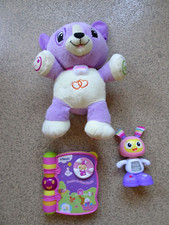 LeapFrog My Pal Violet & Fisher Price Bright Beat Dancing Robot & Vtech Book Toy
