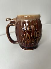 Vintage Barrel Shaped Brown