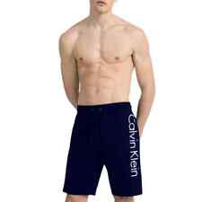 Calvin Klein Mens Loungewear Shorts Casual Blue Relax Sleepwear Cotton Short