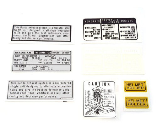 Warning and service label - warning,
