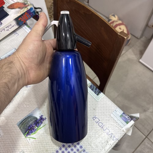 Vintage soda syphons blue - soda,