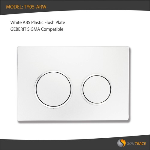 White abs flush - white,