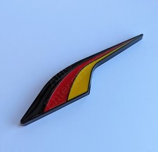 Black German Tricolour Flag Rear Car Badge for Audi A1 A2 A3 A4 A5 A6 A7 A8 TT S