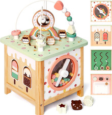 Wooden Activity Cube