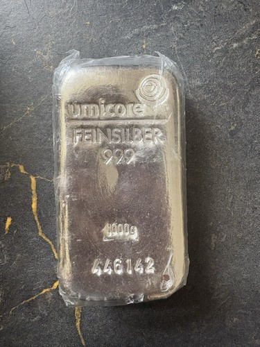 Umicore silver bullion bar 1kg - umicore,