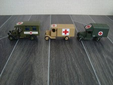3 x Military Ambulance ( 2 x LLedo / 1 Models Of Yesteryear )