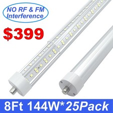 8 Ft Led Bulbs Single Pin 144W