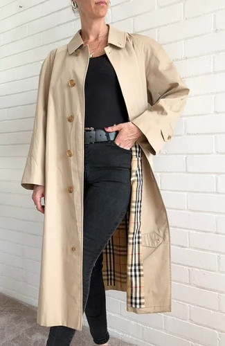 Burberry vintage trench coat - burberry,