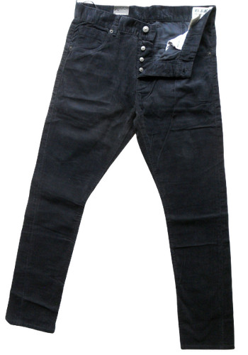 Corduroy trousers slim - , fit