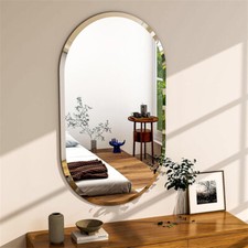 Frameless Oval Beveled Wall
