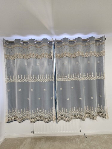 Elegant cream lace emerald - lace, &