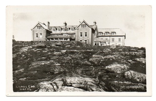 Antique postcard lands end - antique,