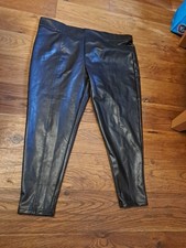 Ladies Faux Leather Trousers by Marks & Spencer - Size 22 Short  Brand New Tags.