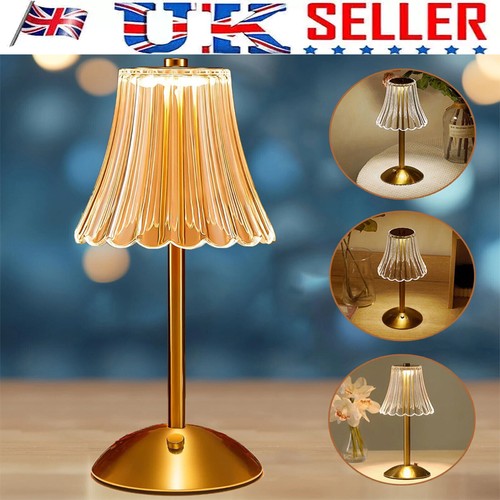 Crystal table lamp bedside - table,