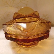 Sowerby 1930's Art Deco Amber