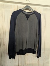 Marks and Spencer North Coast mens sweatshirt large In Blue Good Quality Cotton 