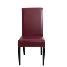 PU Leather Dining Chair Seat Covers Waterproof Stretch Wedding Slip Protector UK