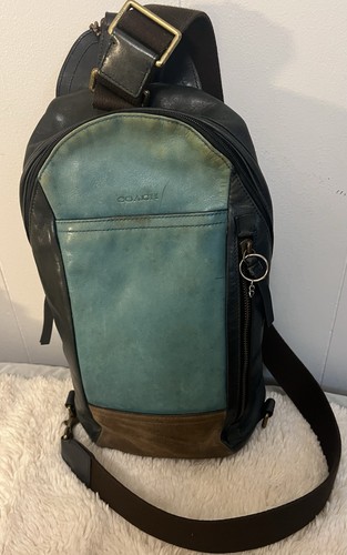 Coach leather crossbody sling - leather,