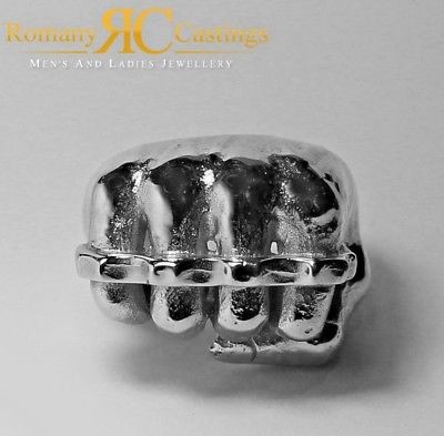Men solid 9ct - white, gold