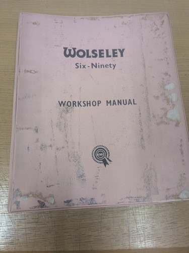 Wolseley six ninety - wolseley, workshop