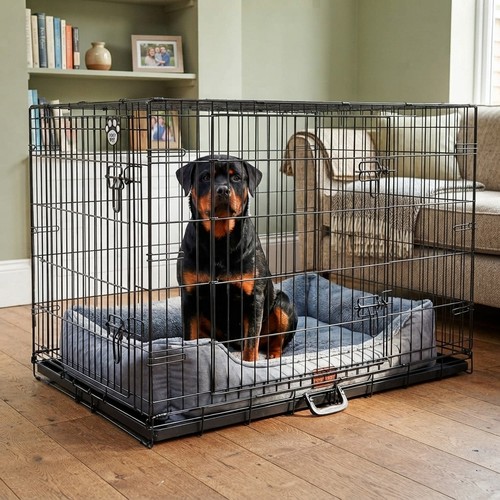 Luxury dog crate with - dog,