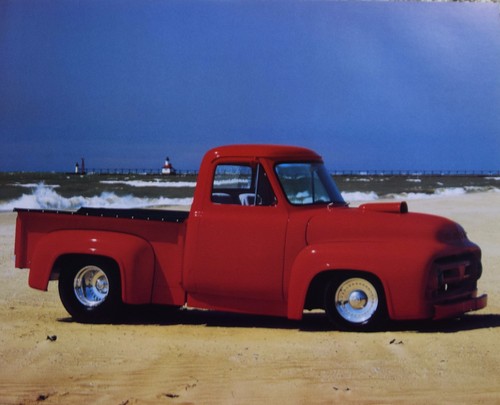 Classic ford 100 - f-100, red