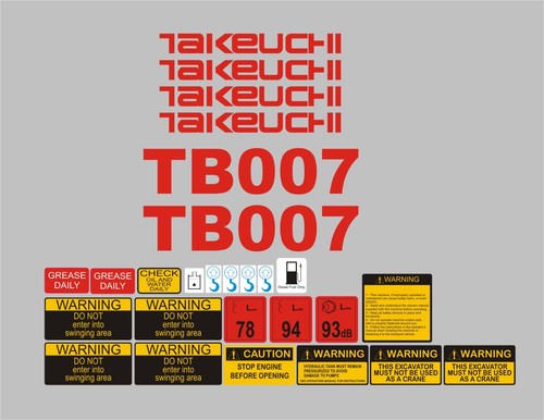 Takeuchi tb007 mini - takeuchi,