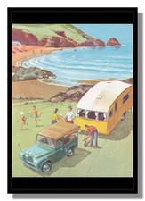 Austin Gypsy and caravan