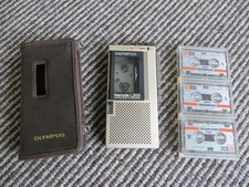 Olympus L200 Pearlcorder Microcassette Voice Recorder + 3 Cassettes