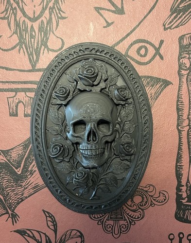 Skull plaque gothic wall - plaque,