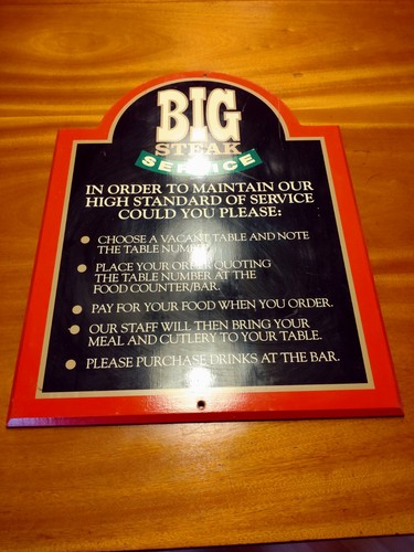 Vintage original big steak pub - vintage,