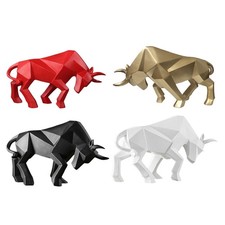 Bull Statue Abstract Figurine