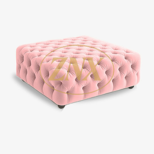 Diamond tufted velvet ottoman - tufted,