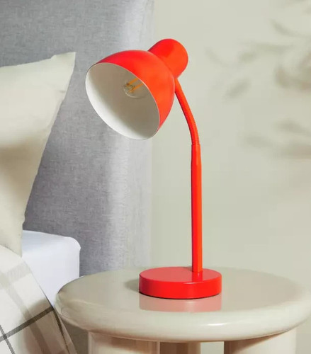 Argos home desk lamp - red,