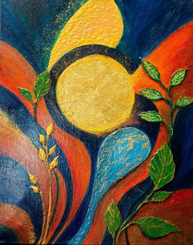 Golden stream x 50cm - golden,