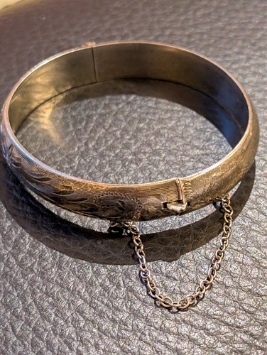 Vintage etched sterling - vintage, silver