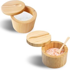 Wooden Salt Box 2PCS Salt
