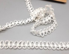 Vintage Remnant of Cream Decorative Trim 7m x 17mm - Crafts Lampshades Costumes