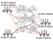 16x Yamaha YZF R125 2008-2018