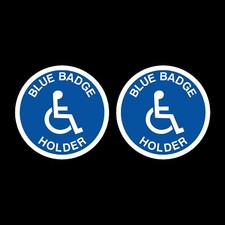 2 x Blue Badge Disabled Car