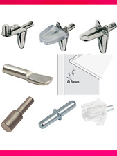 SHELF SUPPORTS HOLDER PLUG PINS PEGS PUSH STUD IN 3MM KITCHEN CABINET SHELVING