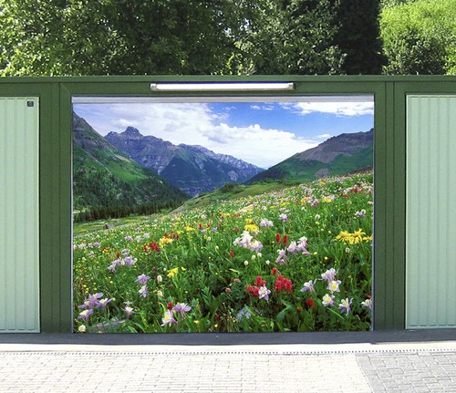 Hillside flowers n085 - 3d,