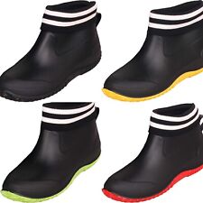 Waterproof Lined Rain Boots Ankle Garden Shoe Wellies Neoprene Rubber Anti Slip 