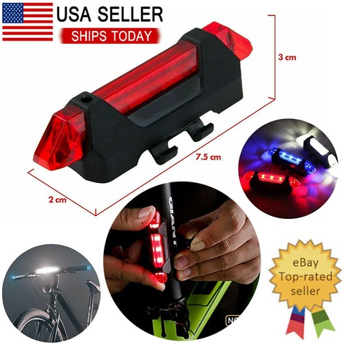 Led usb rechargeable bike tail - led,