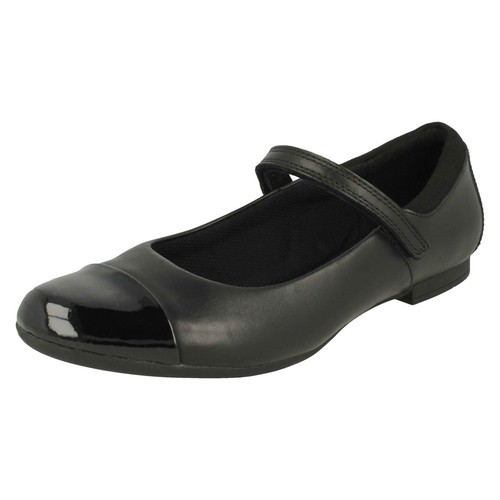 Girls clarks leather mary - mary, jane