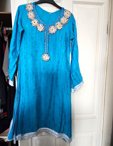 Women blue embroidered - women's,