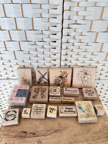 Mixed wooden craft rubber - mixed,