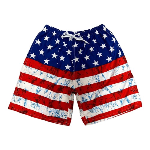 Men american flag beach - men's,