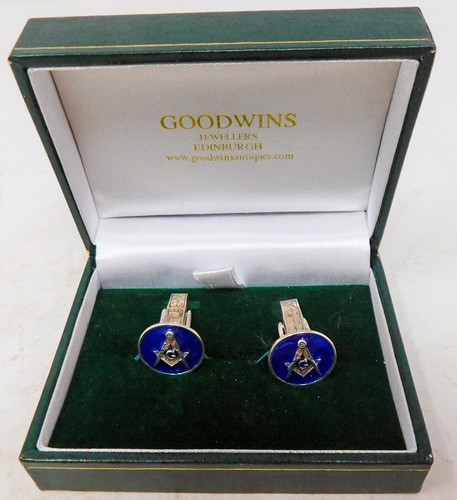 Masonic cuff links - masonic,