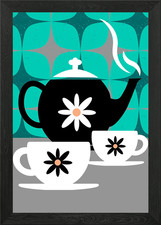 Retro Tea Set Illustration